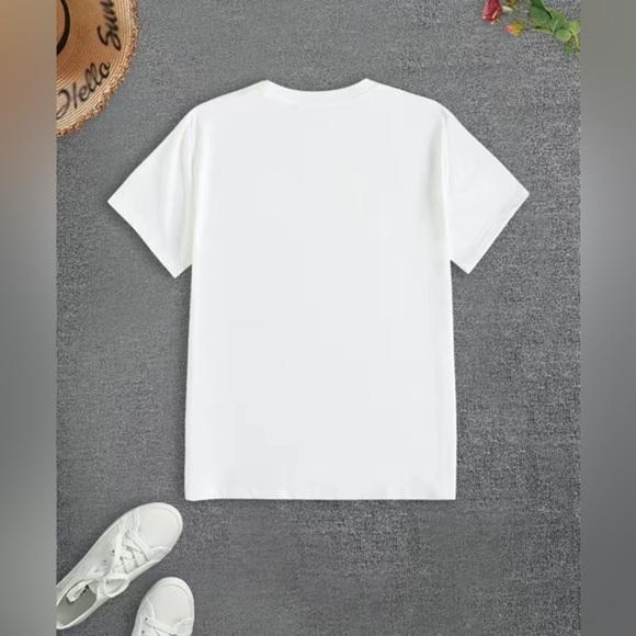 BARBIE - "LIFE IN PLASTIC IT''s FANTASTIC" SS T-Shirt Pink and White - Fitted - - Picture 3 of 4